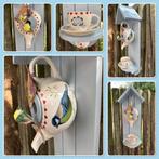 Cadeautip! JTS 'Twents Bont' Theepot Vogelhuisje, Keramiek, Overige typen, Nieuw, Ophalen of Verzenden