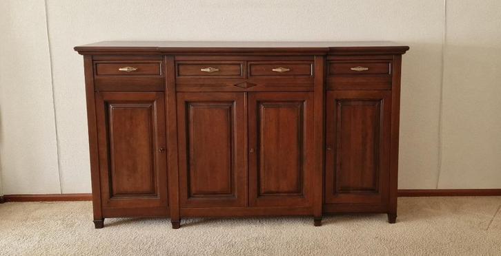 Mooi kersenhout Dressoir, Huis en Inrichting, Kasten | Dressoirs, Zo goed als nieuw, 200 cm of meer, 50 tot 75 cm, Met lade(s)