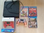 Sony PlayStation 4 PS4 + controllers kabels 3 games spellen, Met 2 controllers, Ophalen of Verzenden, Slim, 500 GB