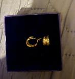 18K Gouden Oorbellen, Sieraden, Tassen en Uiterlijk, Oorbellen, Met kristal, Hangers, Ophalen of Verzenden, Zo goed als nieuw