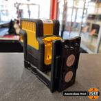 DeWalt DCE085G Kruislijnlaser met 10.8V 2.0Ah Accu & oplader, Doe-het-zelf en Verbouw, Meetapparatuur, Dewalt, Zo goed als nieuw