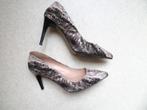 ZATUS schoenen pumps zwart leer slangen print maat 39, Zwart, Ophalen of Verzenden, Zo goed als nieuw, Schoenen met hoge hakken
