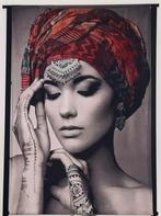 Wanddecoratie: Dame met Henna, Rood Velvet, Huis en Inrichting, Woonaccessoires | Schilderijen, Tekeningen en Foto's, Ophalen