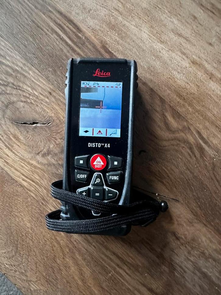 Leica Disto X4 Laser Afstandsmeter, Doe-het-zelf en Verbouw, Meetapparatuur, Zo goed als nieuw, Afstand, Ophalen of Verzenden