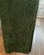 Ribbel structuur dekens herfst groen en bordeauxrood, Ophalen of Verzenden, Zo goed als nieuw