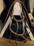 Hoofdstel anatomisch glitter FULL, Dieren en Toebehoren, Paarden en Pony's | Hoofdstellen en Tuigage, Ophalen, Zo goed als nieuw