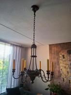 Antieke bronzen Hanglamp met Kaarsen, Ophalen, Gebruikt, Metaal, Antiek