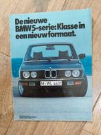 Bmw 5 serie brochure 1985, Ophalen of Verzenden, Zo goed als nieuw, BMW, BMW