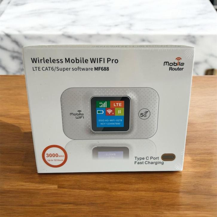 4G/LTE Cat6 Mobiele WiFi Router, Computers en Software, Routers en Modems, Nieuw, Router met modem, Ophalen of Verzenden
