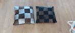 2x Koeienhuid Kussens 50x50cm, Ophalen of Verzenden, Nieuw, Bruin, Vierkant