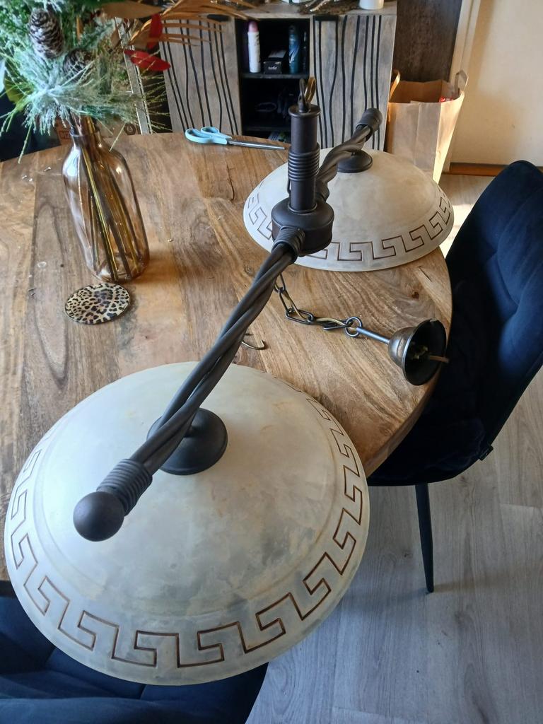 Te koop versace hanglampen, Ophalen, Zo goed als nieuw, Glas, Minder dan 50 cm