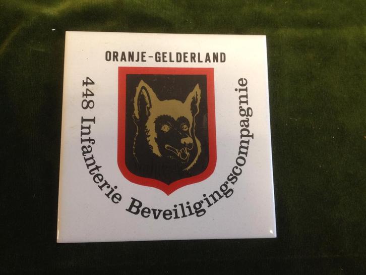 Militaire herinneringstegel van 448 IBC, Oranje Gelderland., Verzamelen, Militaria | Algemeen, Landmacht, Overige typen, Nederland