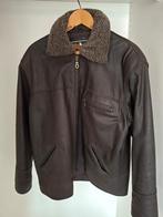Leren heren jas, Kleding | Heren, Jassen | Winter, Ophalen of Verzenden, Zo goed als nieuw, Maat 56/58 (XL), Bruin