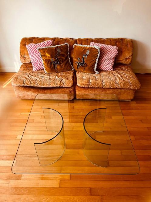 Italiaanse Pierangelo Galloti design tafel “70’s, Huis en Inrichting, Tafels | Salontafels, Zo goed als nieuw, Minder dan 50 cm