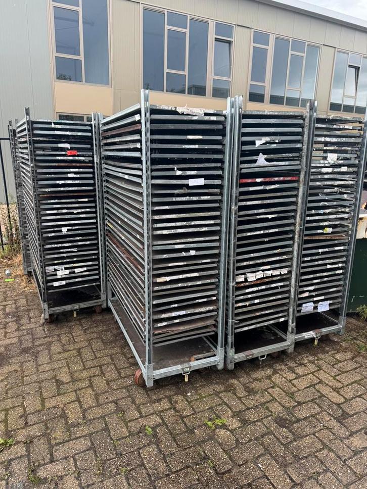Te koop/ te huur deense karren platen 800 stuks, Doe-het-zelf en Verbouw, Transportwagens, Zo goed als nieuw, Transportkar, 100 liter of meer