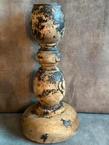 Houten Kandelaar - 20 cm beschikbaar voor biedingen