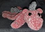 knuffeldraakje roze/grijs velvet wol dus heerlijk zacht, Hobby en Vrije tijd, Breien en Haken, Ophalen of Verzenden, Nieuw, Breien of Haken