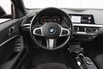 BMW 1 Serie 118i High Executive M Sport Automaat / Panoramad, 136 pk, Gebruikt, Met garantie (alle), Alcantara