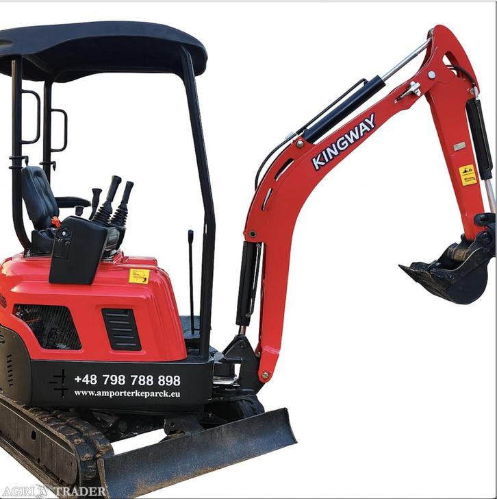 Kingway graafmachine minigraver 1800 KG demo STUNTPRIJS, Zakelijke goederen, Machines en Bouw | Kranen en Graafmachines, Graafmachine