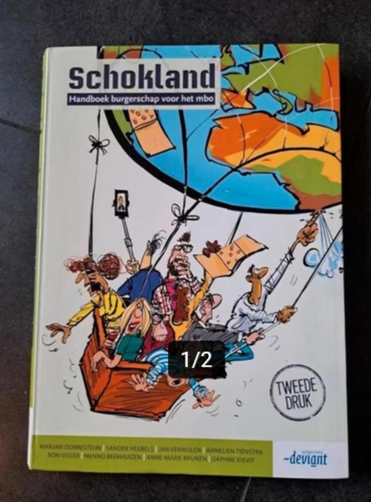 Schokland - Handboek burgerschap voor het mbo, Boeken, Schoolboeken, Zo goed als nieuw, Maatschappijleer, Overige niveaus, Ophalen of Verzenden