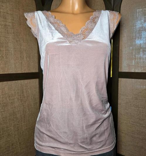 Bon'A Parte top maat XL in blozend roze fluweel, Kleding | Dames, Tops, Zo goed als nieuw, Maat 46/48 (XL) of groter, Roze, Zonder mouw
