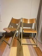 Vintage school stoeltjes, zie omschrijving, Metaal, Twee, Gebruikt, Ophalen
