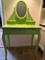 Kaptafel hout met spiegel en lades, Huis en Inrichting, Tafels | Kaptafels, Ophalen, Gebruikt, 100 tot 150 cm, 50 tot 100 cm