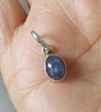 zilveren hanger met natuurlijke Tanzaniet steen zilver 925, O.T., Blauw, Nieuw, Ophalen of Verzenden