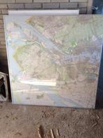 Samengestelde landkaart van de maasvlakte anno 2005 ., Ophalen of Verzenden, 1800 tot 2000, Nederland, Landkaart