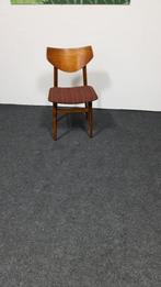 Vintage houten cafe eetkamer stoel, Gebruikt, Bruin, Verzenden, Metaal