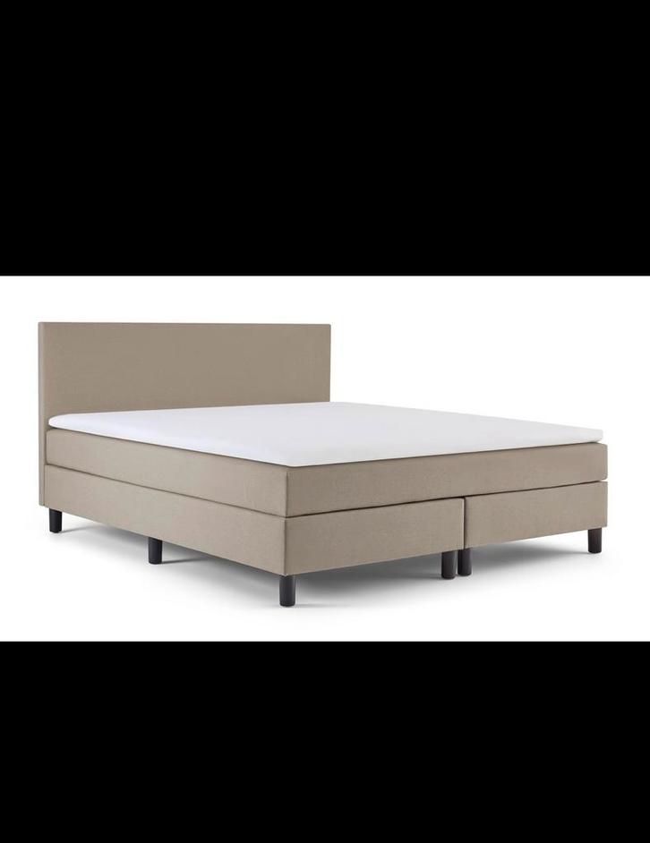 ZGAN boxspring 160 cm x 200 cm beige OWEN PLUS Beter Bed, Huis en Inrichting, Slaapkamer | Boxsprings, Zo goed als nieuw, 160 cm
