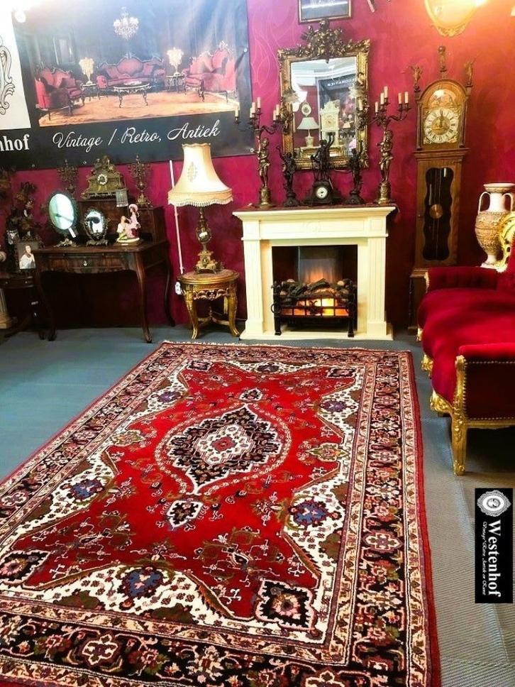 Perzisch tapijt handgeknoopt Oosters vloerkleed Teheran, Huis en Inrichting, Stoffering | Tapijten en Kleden, Gebruikt, 200 cm of meer