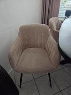 4 mooie beige / zand eetkamerstoelen, Huis en Inrichting, Stoelen, Ophalen, Zo goed als nieuw, Overige kleuren, Vier