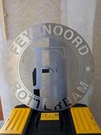 Rvs feyenoord logo 50cm doorsnee, Ophalen, Zo goed als nieuw, Feyenoord, Overige typen