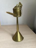 Oude Olielamp - Snotneus model, Antiek en Kunst, Antiek | Lampen, Ophalen of Verzenden