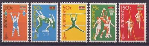 Suriname 210/4 postfris Olympische Spelen Moskou 1980, Postzegels en Munten, Postzegels | Suriname, Postfris, Ophalen of Verzenden
