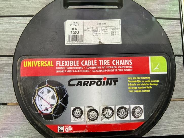 Carpoint Sneeuwkettingen KN120 - Nieuw in koffer, Auto diversen, Sneeuwkettingen, Nieuw, Ophalen of Verzenden