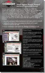 Handboek CD Reparatie&Onderhoud  Briggs & Stratton, Verzenden, Nieuw, Motor en Techniek