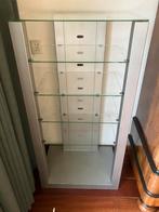 Handgemaakte kast, van staal en glas, Huis en Inrichting, Ophalen, Met plank(en), Gebruikt, 50 tot 100 cm