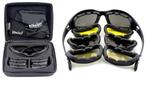Zonnebril Set Foam Gekleurde glazen Sportbril Motor Trike, Motoren, Accessoires | Overige, Nieuw