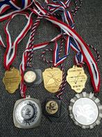 Medailles Carnaval 7 stuks aan lint., Ophalen of Verzenden, Overige materialen, Nederland