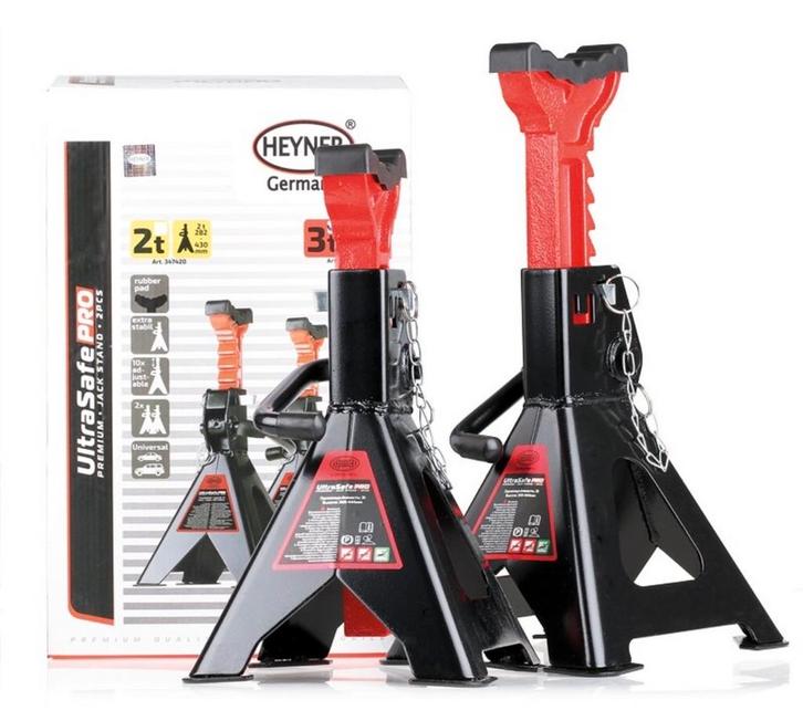 Premium jack stand 2 pieces/ assteunen, Auto diversen, Krikken, Garagekrik, Manueel, Ophalen