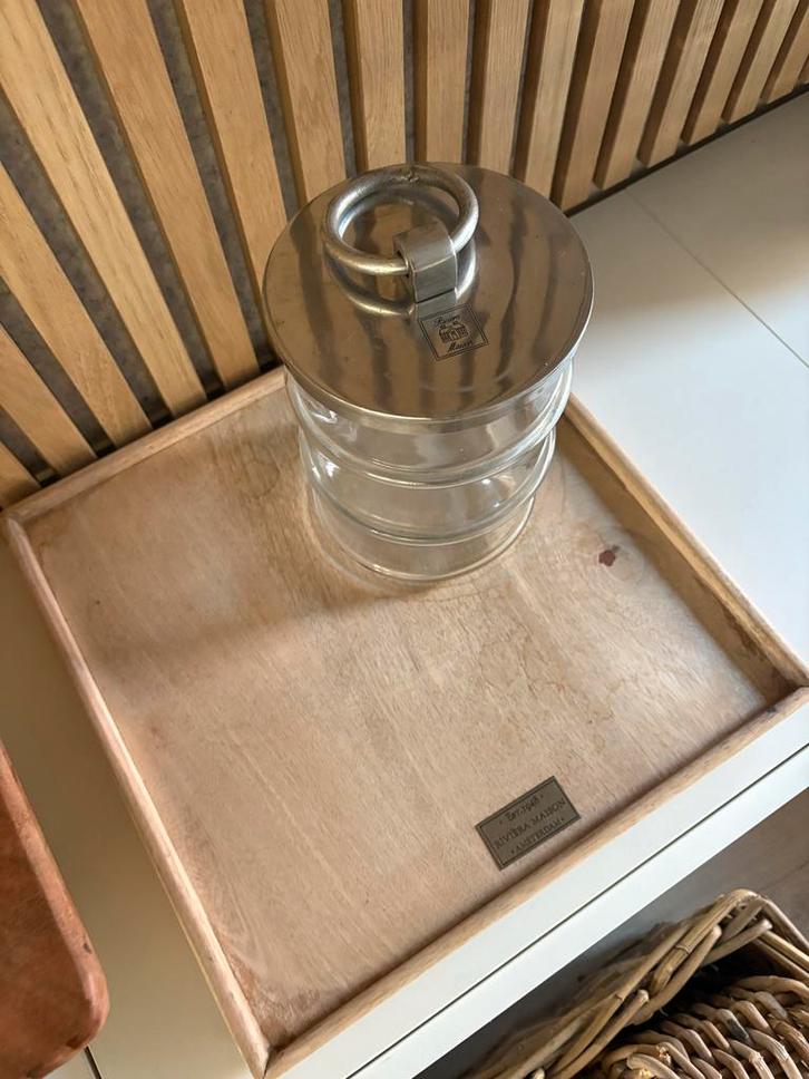 Riviera Maison Items - Hurricane, Dienblad, Voorraadpot, Huis en Inrichting, Woonaccessoires | Vazen, Gebruikt, Overige kleuren