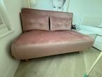 Fluweel roze 2zits slaapbank van Made, Ophalen, Nieuw, Twijfelaar