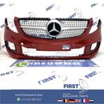 W447 V KLASSE FACELIFT VOORBUMPER + DIAMOND GRIL ROOD ORIGIN, Gebruikt, Voor, Mercedes-Benz, Ophalen of Verzenden