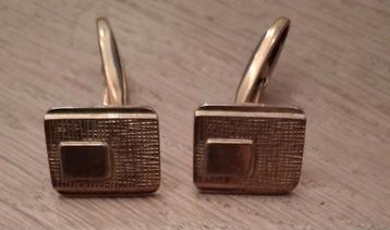 Vintage Goudkleurige Manchetknopen 50-60th Retro Stijl beschikbaar voor biedingen