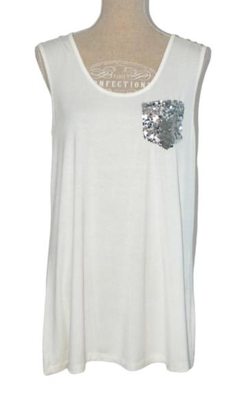 NIEUW SUPERTRASH viscose topje, top, TYMON, wit, Mt. L