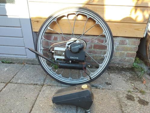 Spartamet Achterwiel met Motorblok - Onderdelen, Fietsen en Brommers, Brommeronderdelen | Algemeen, Gebruikt, Blok, Ophalen