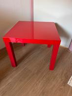 Rode IKEA Lack Tafel, Huis en Inrichting, Ophalen, Minder dan 55 cm, Vierkant, Zo goed als nieuw