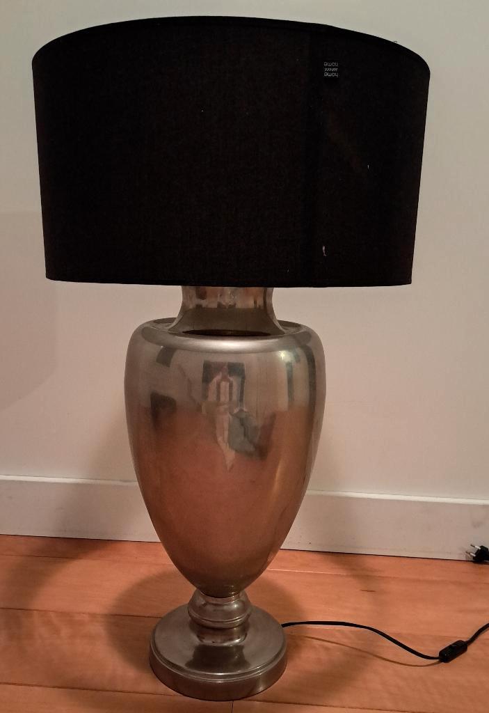 Grote chromen tafellamp barokstijl Light & Living, Huis en Inrichting, Lampen | Tafellampen, Zo goed als nieuw, 50 tot 75 cm, Metaal